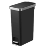 Cubo negro con pedal 40L Hana Slim